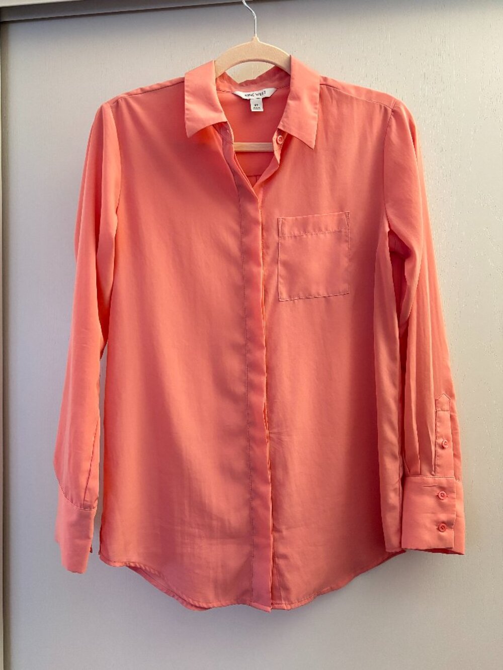 Nine West Women's Button Down Coral